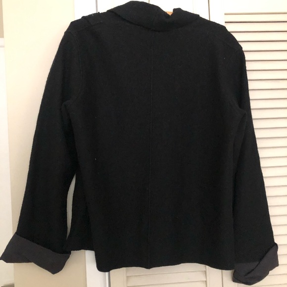 Black wool jacket by Jacques Ruc - Picture 2 of 4